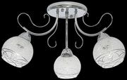 Lampy sufitowe - ELEM Chromowana lampa sufitowa z ozdobnymi kloszami 8957/3 8C z serii TOGO - miniaturka - grafika 1