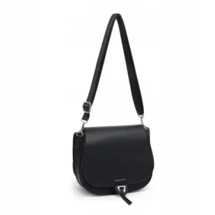 Modna Czarna Torebka Luigisanto Listonoszka Zgrabna Skóra Eko - Torebki damskie Modna Czarna Torebka Luigisanto Listonoszka Zgrabna Skóra Eko - Torebki damskie - miniaturka - grafika 1