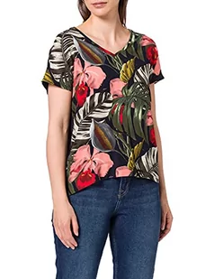 Mexx Damska bluza z nadrukiem z przodu/dżerseju, Dark Sapphire (Navy), S - Bluzy damskie - miniaturka - grafika 1