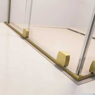 Radaway Furo Brushed Gold KDD kabina 80x100cm  szczotkowane złoto 10105080-99-01L/10105100-99-01R - Kabiny prysznicowe - miniaturka - grafika 7