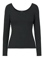 Koszulki i topy damskie - Pieces Koszulka "Kitte" w kolorze czarnym - miniaturka - grafika 1