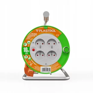 PLASTROL przedłużacz bębnowy Standard Line 15m H05VV-F 3x1 4xGS 10A pomarańczowy W-98945 W-98945 - Przedłużacze i rozgałęźniki - miniaturka - grafika 1