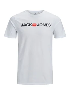 Jack & Jones Koszulka "JJECORP" w kolorze białym - Koszulki męskie - miniaturka - grafika 1