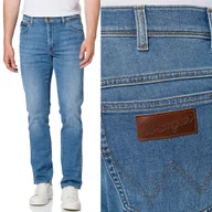 Spodnie męskie - Wrangler Texas Slim Light Strike Jeansy W31 L32 - miniaturka - grafika 1