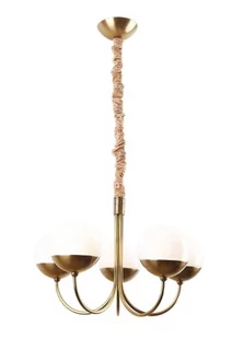 Maxlight Żyrandol LAMPA wisząca DALLAS P0240 metalowa OPRAWA zwis kule balls złote P0240 - Lampy sufitowe - miniaturka - grafika 1