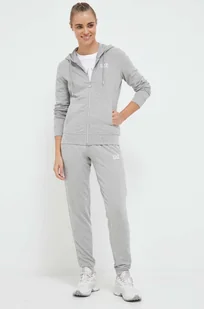 EA7 Emporio Armani dres damski kolor szary - Dresy damskie - miniaturka - grafika 1