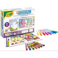Zabawki kreatywne - Crayola: Zestaw do kolorowania ze szablonami - miniaturka - grafika 1