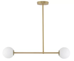Sigma złota lampa sufitowa nad stół 33331 GAMA 2 elegancki żyrandol do jadalni szklane kule 33331 - Lampy sufitowe - miniaturka - grafika 1