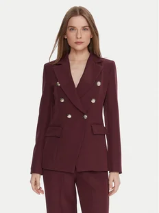 Maryley Marynarka 25IB139/43BU Bordowy Regular Fit - Marynarki i żakiety damskie - miniaturka - grafika 1