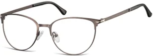 Sunoptic Okulary oprawki korekcyjne kocie oczy zerówki 914D grafitowy - Okulary korekcyjne, oprawki, szkła - miniaturka - grafika 1