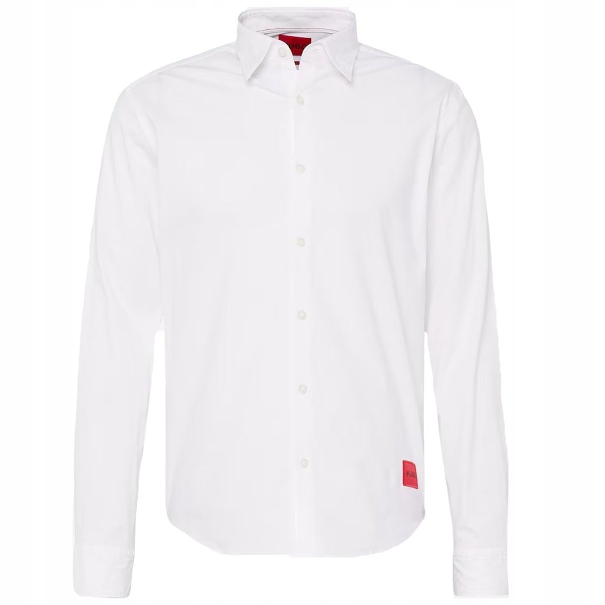 Biała Koszula Męska Elegancka Ładna Czerwone Logo HUGO BOSS bawełniana Biała Koszula Męska Elegancka Ładna Czerwone Logo HUGO BOSS bawełniana r.L