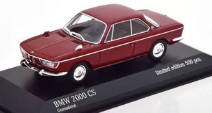 Minichamps Bmw 2000 Cs Coupe 1967 Granada Red 1:43 943025083 - Samochody i pojazdy dla dzieci - miniaturka - grafika 1