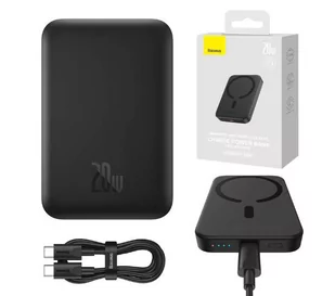 Baseus Magnetic Wireless Charging 20W z MagSafe i USB-C 6000 mAh - Powerbanki - miniaturka - grafika 2