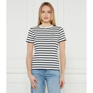 Tommy Hilfiger T-shirt Slim Fit - Koszulki i topy damskie - miniaturka - grafika 1