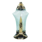 Lampiony i znicze - Znicz szklany krawat L-2470 39 cm złoty - miniaturka - grafika 1