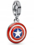 Wisiorki - Zawieszka Tarcza Kapitana Ameryki Marvel Avengers - miniaturka - grafika 1
