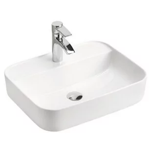 Comad Magic 2 umywalka 50x40 cm nablatowa prostokątna biały połysk UM-6289MAGIC50DP - Umywalki - miniaturka - grafika 1