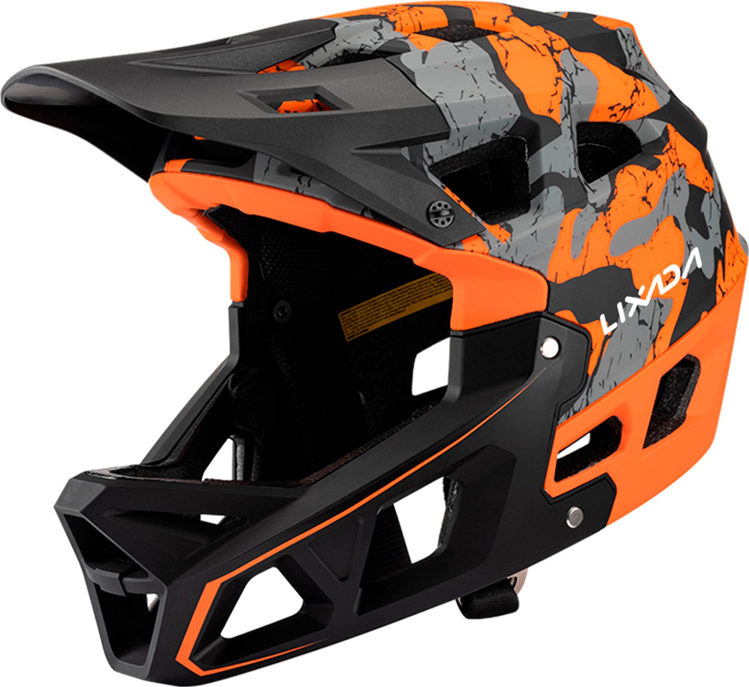 Kask rowerowy LIXADA, kask na rower górski, kask na rower terenowy, z raportem z testów bezpieczeństwa EN1078, rozmiar L (36,8 x 24,6 x 28 cm/14,5 x 9,7 x 11 cali)