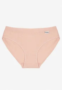 Jasnoróżowe Gładkie Majtki Figi z Bawełny Laniriela - Majtki damskie - miniaturka - grafika 1