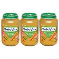 Dania dla dzieci - BoboVita Zupka warzywna z cielęciną po 6 miesiącu Zestaw 3 x 190 g - miniaturka - grafika 1