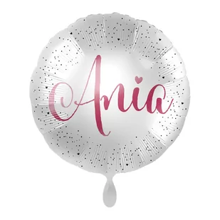 Balon imienny foliowy Ania okrągły pakowany 43 cm - Balony i akcesoria - miniaturka - grafika 1
