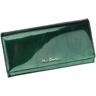 Pierre Cardin, Portfel skórzany damski, 02, Leaf 100, zielony - Portfele - miniaturka - grafika 1