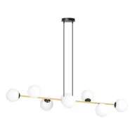 Lampy sufitowe - Szeroka lampa wisząca nad stół w jadalni 1241/8 z serii GRAVITY - miniaturka - grafika 1