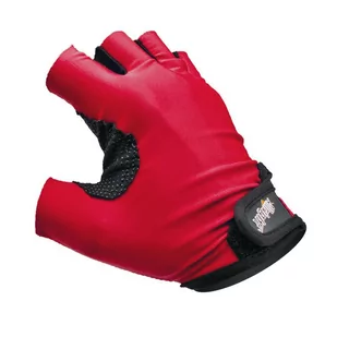 RĘKAWICZKI SPORTOWE LYCRA r.L czerwone ALLRIGHT mod.065 - Rękawice do ćwiczeń - miniaturka - grafika 1