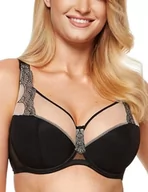Biustonosze - Gorteks Biustonosz damski Heidi, czarny, 90F - miniaturka - grafika 1