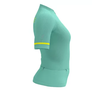 COMPRESSPORT Koszulka kompresyjna do biegania damska TRAIL POSTURAL SS TOP shell blue - Koszulki sportowe męskie - miniaturka - grafika 3