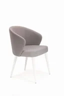 Krzesła - Mirek 5 krzesło tapicerowane tkanina do wyboru nogi białe - miniaturka - grafika 1