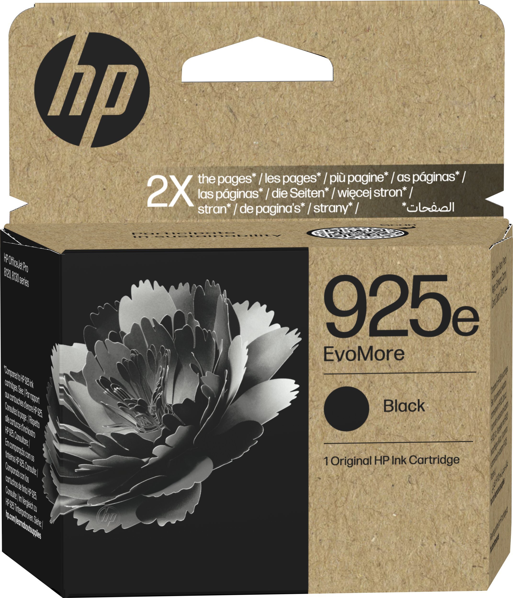 Tusz HP 925e EvoMore Black Original Ink Cartridge czarny 1000 stron 4K0W3PE#LS1