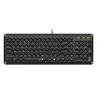 Klawiatury - Genius Slimstar Q200, CZ/SK (31310020403) Czarna - miniaturka - grafika 1