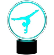 Lampy stojące - Dziecięca LAMPKA Nocna LED akrobatka RGB + pilot ZD98F - miniaturka - grafika 1