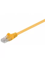 Kable miedziane - Wentronic Kabel sieciowy CAT 5e, U/UTP, Cat 5  0050 u/UTP niebieska 0.50 m, żółty 4040849683367 - miniaturka - grafika 1