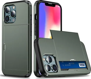 Etui König Design kompatybilne z Apple iPhone 13 Pro Plastikowe, miękkie etui na telefon - Etui na telefon komórkowy zielone - Etui i futerały do telefonów - miniaturka - grafika 1