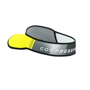 COMPRESSPORT Daszek biegowy VISOR ULTRALIGHT safe yellow/black - Czapki i chusty sportowe damskie - miniaturka - grafika 4