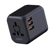 Akcesoria podróżnicze - Aukey PA-TA04 PD 30W 3x USB-A, 1x USB-C - miniaturka - grafika 1