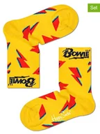 Skarpetki damskie - Happy Socks Skarpety (2 pary) w kolorze żółtym - miniaturka - grafika 1