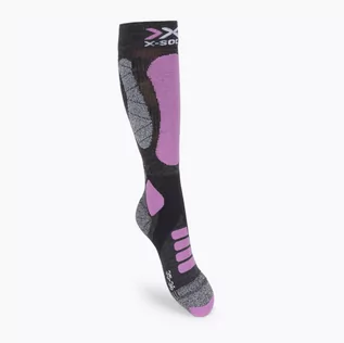 Skarpety termoaktywne - X-Socks Skarpety narciarskie damskie X-Socks Ski Touring Silver 4.0 szare XSWS47W19W - grafika 1