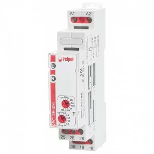 Relpol Przekaźnik czasowy 1P 1sek-10dni 12-240V AC/DC 50/60 Hz opóźnione załączenie RPC-1E-UNI 863193 863193 - Sterowniki i przekaźniki - miniaturka - grafika 1