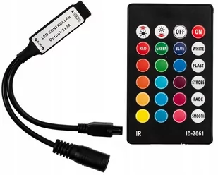 Lightech Sterownik z pilotem do taśm LED RGB sterowany na podczerwień 24 przyciski (165613) - Pozostałe oświetlenie - miniaturka - grafika 1