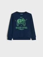 Swetry dla chłopców - Sinsay - Bluza - granatowy - miniaturka - grafika 1