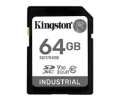 Karty pamięci - Kingston 64GB SDXC Industrial UHS-I U3 V30 A1 pSLC - miniaturka - grafika 1
