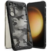 Etui i futerały do telefonów - Ringke Fusion X Design etui Samsung Galaxy S23+ kamuflaż czarne - miniaturka - grafika 1