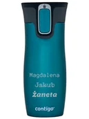 Kubki termiczne - Kubek termiczny z grawerem Contigo West Loop 2.0 470 ml - Turkusowy - miniaturka - grafika 1