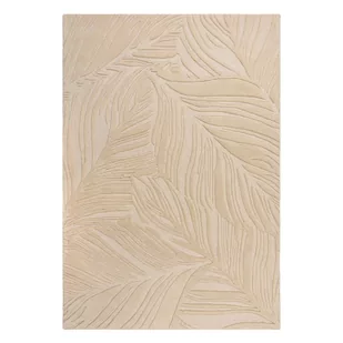 Beżowy dywan wełniany Flair Rugs Lino Leaf, 120x170 cm - Dywany - miniaturka - grafika 1