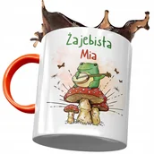 Kubki - Kubek Pomarańczowy Dla Mii Żony na Prezent z Nadrukiem ze Zdjęciem + Opakowanie na prezent (wzór 04) - miniaturka - grafika 1