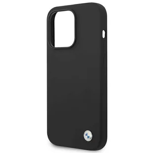 Etui BMW BMHCP14XSILBK iPhone 14 Pro Max 6,7" czarny/black Silicone Metal Logo - Etui i futerały do telefonów - miniaturka - grafika 6