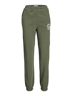 JACK & JONES Damskie spodnie dresowe Jjxx Jxbianca Hw Relaxed Vint Sweatpants Sn do biegania, Four Leaf Clover/Print:denim Dept, XL - Spodnie damskie - miniaturka - grafika 1